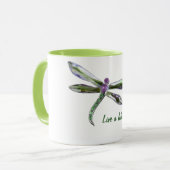 Live a Life Uncommon - Dragonfly-Tasse Tasse (Vorderseite Links)