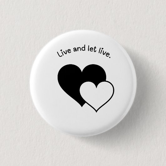 Live-Abzeichen mit Live Button und Lass (Vorderseite)