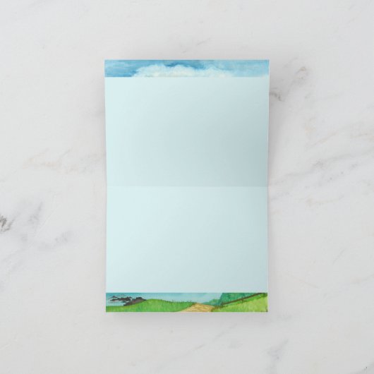 Live Aloha greeting card, painting of South Maui Karte (Innenseite)