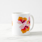 Live Aloha Hibiscus Floral Tropical Flowers Hawaii Kaffeetasse (VorderseiteRechts)