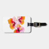 Live Aloha Tropical Hibiscus Wedding Favor Hawaii Gepäckanhänger (Vorderseite horizontal)