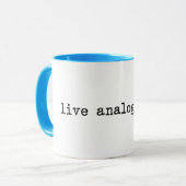 Live Analog Tasse (Vorderseite Links)