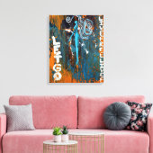 Live and Lass Go (gepackte Leinwand) Leinwanddruck (Insitu (Wohnzimmer))
