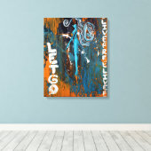 Live and Lass Go (gepackte Leinwand) Leinwanddruck (Insitu (Holzboden))