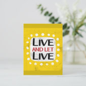 Live and Lass Live Postcard Postkarte (Stehend Vorderseite)