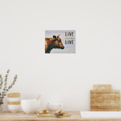 "Live and lass" vegan Poster (Küche)