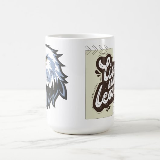 Live and Learn Eagle Design Coffee Mug Kaffeetasse (Mittel)