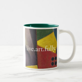 live.art.fully Kaffee-Tasse Zweifarbige Tasse