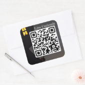 Live-Aufkleber Quadratischer Aufkleber (Umschlag)