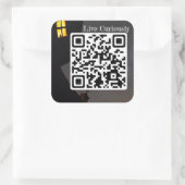 Live-Aufkleber Quadratischer Aufkleber (Tasche)