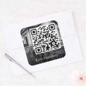 Live-Aufkleber Quadratischer Aufkleber (Umschlag)