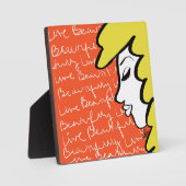 Live Beautiful Plaque mit Easel Fotoplatte (Vorderseite)