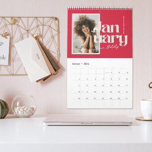Live Bold Moderner Motivations-Fotokalender Kalender