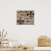 Live Bolder Laugh Louder Liebe Deeper Poster (Küche)