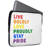Live Bolly Liebe stolz StayPride Electronics Bag Laptopschutzhülle (Vorne Rechts)