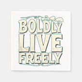 Live Bolly.Live Freely Serviette (Vorderseite)