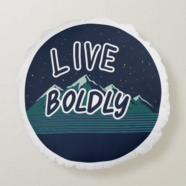 Live Bolly Rundes Kissen (Rückseite)