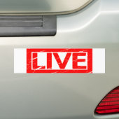 Live-Briefmarke Autoaufkleber (Auf Auto)