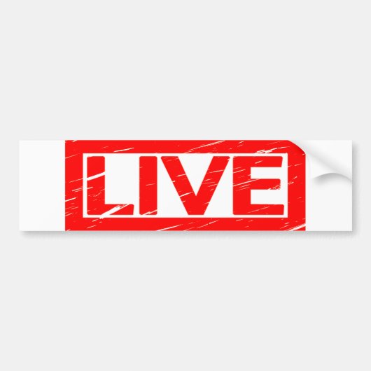Live-Briefmarke Autoaufkleber (Vorne)