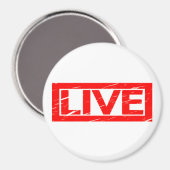 Live-Briefmarke Magnet (Vorderseite/Rückseite)
