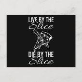 LIVE BY SLICE DIE VON SLICE Pizza Lover Postkarte (Vorderseite)
