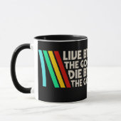 Live By The Goop Retro Gamer Coffee Mug Tasse (Links)
