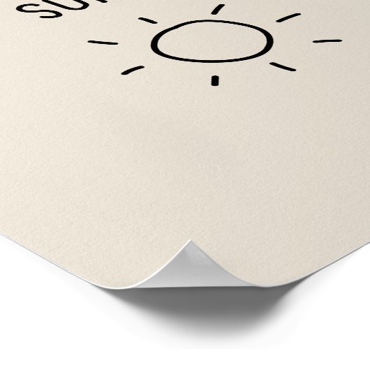 Live By the Sun Poster (Ecke)