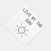 Live By the Sun Serviette (Ecke)