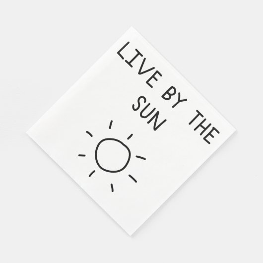 Live By the Sun Serviette (Ecke)