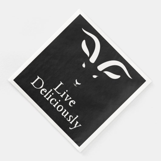 Live Delivery Dinner Serviette (Ecke)