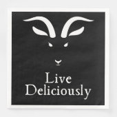 Live Delivery Dinner Serviette (Vorderseite)