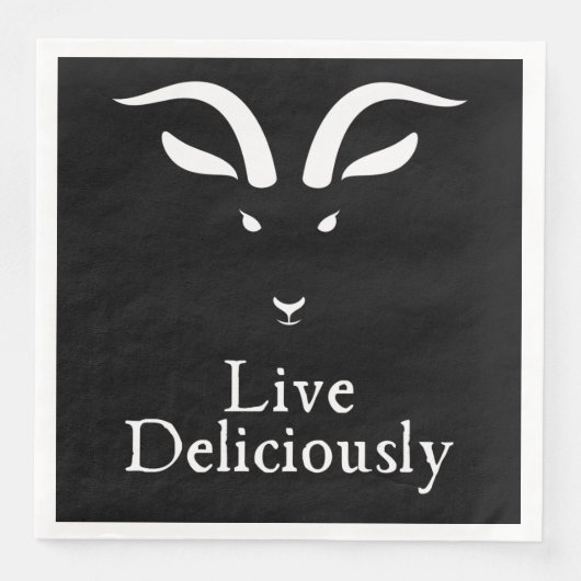 Live Delivery Dinner Serviette (Vorderseite)