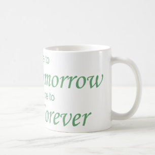Live - Die Morgen grün Kaffeetasse