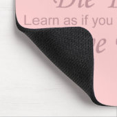 Live - Die Morgen rosa Mousepad (Ecke)