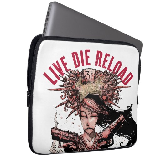 Live Die Notebook-Hülle Laptopschutzhülle (Vorne Rechts)