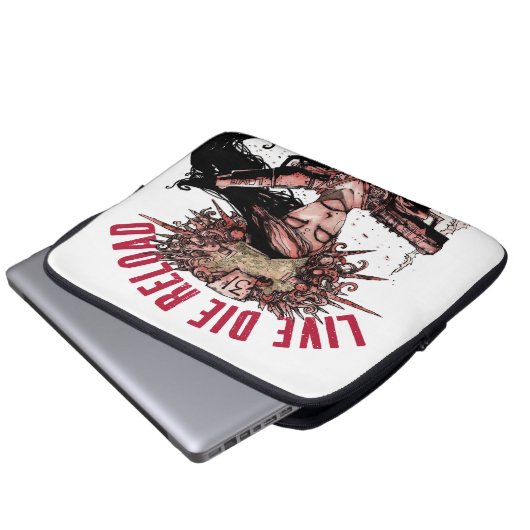 Live Die Notebook-Hülle Laptopschutzhülle (Vorne Knopf)