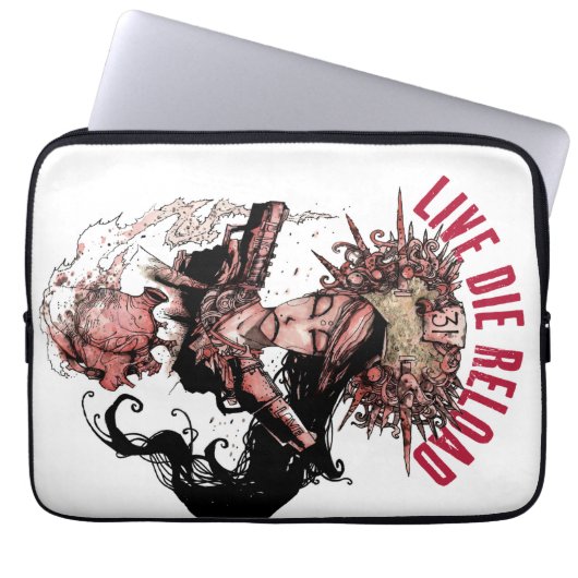 Live Die Notebook-Hülle Laptopschutzhülle (Vorderseite)