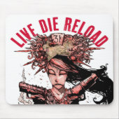 Live Die Reload mouse pad Mousepad (Vorne)