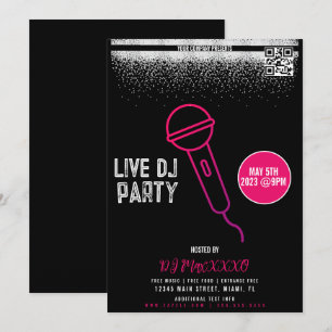 Live-DJ-Nachtveranstaltung Party Bar Club Flyer Einladung