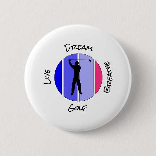 Live, dream, breathe golf button (Vorderseite)