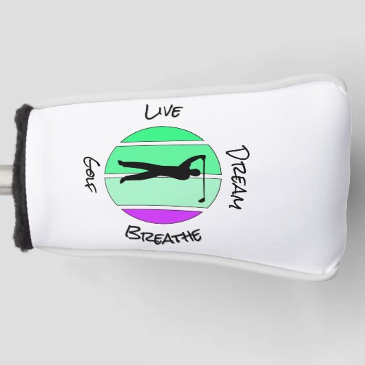 Live, dream, breathe golf golf headcover (Vorderseite)