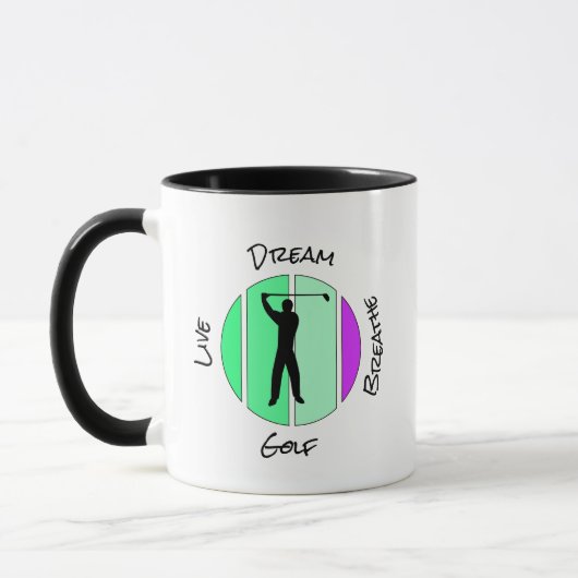 Live, dream, breathe golf tasse (Links)