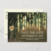 Live-Eichenbaum Spanische Moos speichern die Datum Ankündigungspostkarte (Vorne/Hinten)