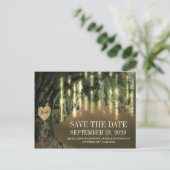 Live-Eichenbaum Spanische Moos speichern die Datum Ankündigungspostkarte (Stehend Vorderseite)