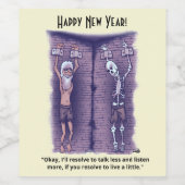 Live ein kleines Weinetikett (Einzelnes Label)