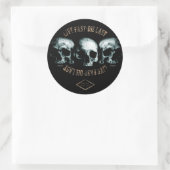 Live fast - die last - Sticker (Tasche)