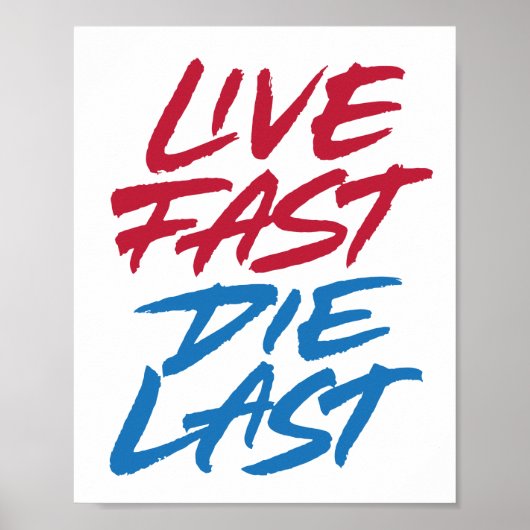 Live-Fast die Poster (Vorne)