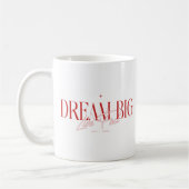 Live Fast Dream Big Inspiration Coffee Tasse (Links)