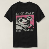 Live Fast essen Trash T-Shirt (Design vorne)