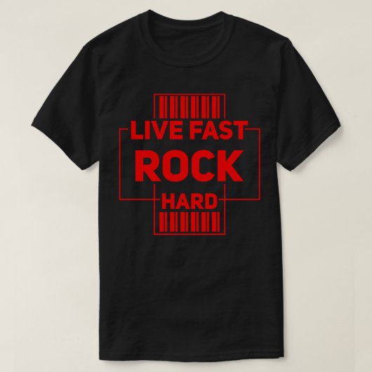 Live Fast Rock Hard T-Shirt (Design vorne)